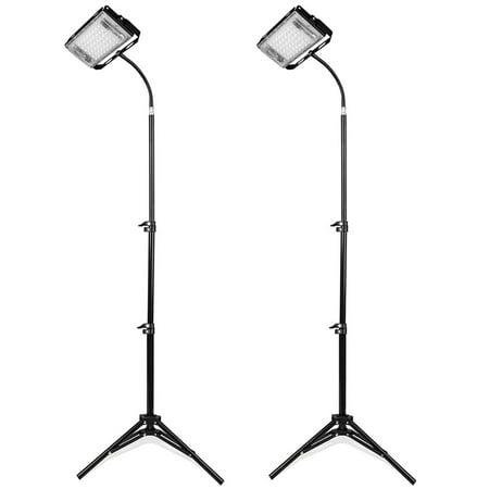 

2X Grow Light with Stand Full Spectrum LED Floor Plant Light for Indoor Plants Grow Lamp with On/Off Switch US Plug