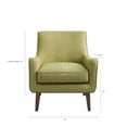 thumbnail image 6 of Comfy Accent Chair,Modern Upholstered Armchair with Rubber Wooden Legs and Thick Cushion,Leisure Sinle Sofa Chair for Bedroom Living Room Office,Green, 6 of 7