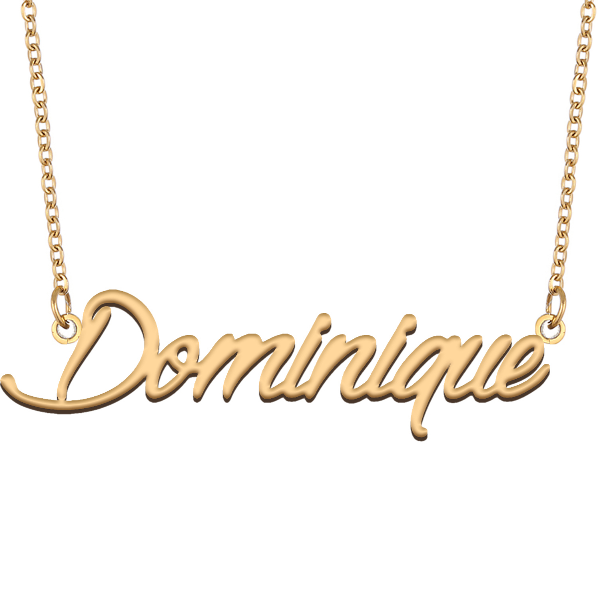 dominique name necklace