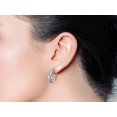 thumbnail image 5 of SuperJeweler 1/8 Carat Infinity Diamond Hoop Earrings, 3/4 Inch For Women, 5 of 5
