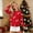 Red, variant on BXJX Girls Christmas Sweaters Size 10-12, Knit Fall Winter Crew Neck Cute Pullover Xmas Tops