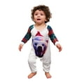 thumbnail image 2 of Elippeo Family Matching Christmas Pajamas, Romper/ Bear Print Long Sleeve Tops and Plaid Pants Sleepwear Loungewear Set, 2 of 10