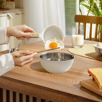 EGYMEN Stainless Steel Bowl, Multi-Purpose Cooking Bowl, Household Serving Bowl, Versatile Kitchen Basin