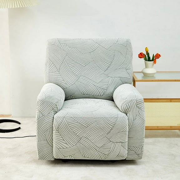 Nvzi -b Couch Cover Solid Color Stretch Sofa Covers Reclining Chair Cover for Living Room Sofa Easy Fit Washable Furniture Sofa Protector(Grey Green,1 seat)