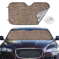 thumbnail image 2 of Balery Leopard Print-2 Print Car Windshield Sun Shade,Windshield Sunshade for Car Pickup Truck SUV Accessories-Medium, 2 of 7
