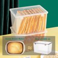 thumbnail image 4 of Vrorvz Airtight Bread Storage Container for Kitchen Bread Bin Plastic Reusable Loaf Cake Dispenser Fresh Bread Organizer Suit for Bread Beans Cereal, 4 of 8