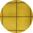 thumbnail image 1 of Ahgly Company Indoor Square Patterned Deep Yellow Area Rugs, 3' Square, 1 of 6
