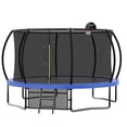 thumbnail image 2 of 12FT Recreational Kids Trampoline with Safety Enclosure Net & Ladder, Outdoor Recreational Trampolines, 2 of 9