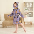 thumbnail image 4 of FORMRS Kids Bathrobe Unisex Hooded Robe Toddler Pajamas Sleepwear, Size 10-12T, Halloween Pumpkin, 4 of 7