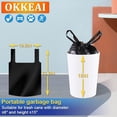 thumbnail image 3 of OKKEAI 15L Trash Bags  with Tie Handle 160 per Pack  for Toilet, Office, Bathroom, Bedroom ,Black., 3 of 6