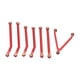 thumbnail image 5 of Varillas De Tracción Del Coche Rc Varillas De Tracción De Avance De Aluminio 1/24 RC Car Chassis Link Rod Varillas De Tracción De Aleación De Aluminio De Alta Precisión OTVIAP Rojo, 5 of 8