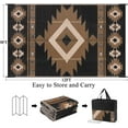 thumbnail image 2 of Findosom 9'x12' Waterproof Outdoor Rug, Foldable Reversible Plastic Straw Rug, Large Patio Rug for Outdoors, RV, Patio, Backyard, Deck, Picnic, Beach, Camping Black, 2 of 6