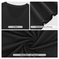 thumbnail image 4 of JYLFC Womens V Neck T-Shirts Short Sleeve Tops Casual Basic Shirts, Black L, 4 of 7