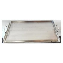 Stainless Steel Flat Top Griddle 32x17 Inch - Heavy Duty BBQ Griddle for Stove, Grill & Outdoor Cooking - Portable Comal Griddle with Grease Trap