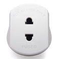 thumbnail image 3 of 2 Pin to 3 Pin Electric Shaver Adaptor Socket Plug EU to UK Converter - White, 3 of 10