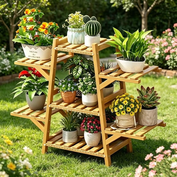 1 Balcony Plant Stand / Shelving Unit / Indoor Plant Stand for Succulents and Climbing Plants / Plant Pot Stand / Modern Living Room Floor-Standing Multi-Tier Storage Rack
