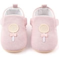 thumbnail image 5 of Newborn Infant Baby Boys Girls Cute Cartoon Slipper Soft Non Skid Sole Slip On House Animal Indoor Sock Shoes Crib Moccasins for New Walkers, 5 of 7
