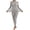 Gray, variant on Women Seamless Thermal Underwear Set Mock Neck Long Sleeve Solid Color 2 Piece Base Layer Daily Wear