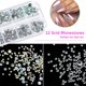 thumbnail image 5 of Diamantes de imitación redondos con parte posterior plana, diamantes de imitación de cristal con piedras preciosas, para diversas decoraciones artesanales, 5 of 6