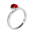 thumbnail image 5 of AoneJewelry 1.40 Carat Garnet and Diamond Ring In Solid Rose, White & Yellow Gold, 5 of 5