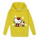 thumbnail image 3 of Hello Kitty, ropa para niños, nuevos productos, Tops informales con estampado de dibujos animados, Sudadera con capucha deportiva de algodón puro para niño, suéter dulce de moda para niñas, 3 of 5