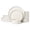 Ivory White(12pcs), variant on ALOFMO Stoneware Dinnerware Sets, 12 Pieces Plates and Bowls, Dish Set for 4, Plate Sets for Kitchen,Eggshell White, Microwave & Dishwasher Safe
