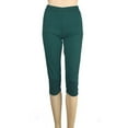 thumbnail image 6 of Mepaouo Capri Leggings for Women High Waisted Soft Slim Yoga Pants for Workout Running(Green,2XL), 6 of 6