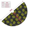 thumbnail image 2 of KLL 48" Christmas Tree Skirt Cartoon Kawaii Frogs1 Xmas Tree Skirts Mat for New Year Xmas Holiday Party Indoor Outdoor Home Decoration, 2 of 5
