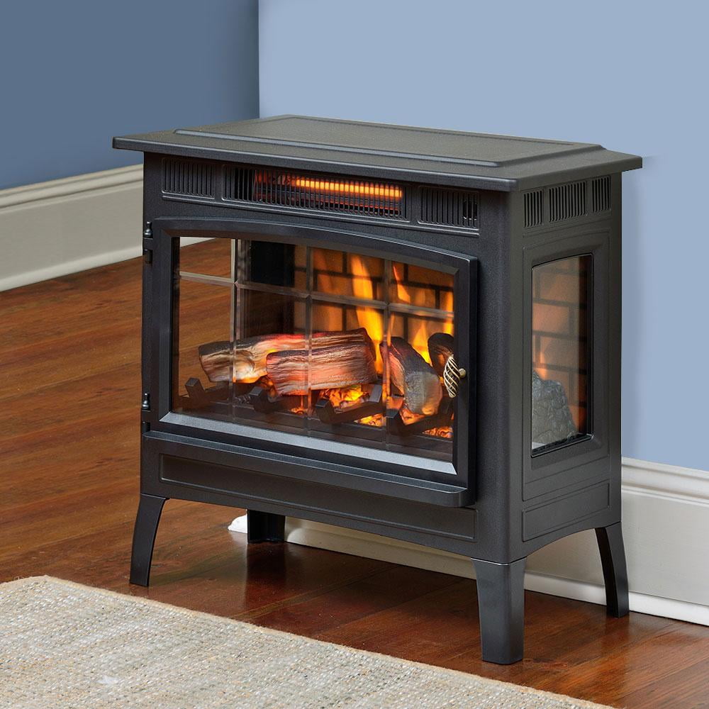Duraflame 3D Freestanding Infrared Electric Fireplace Stove with 