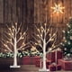 thumbnail image 4 of PEIDUO Decoraciones navideñas, árbol de abedul de 2 pies con luces LED, lámpara de árbol con luz blanca cálida, árbol espiritual de luz de hadas para decoración de chimenea de mesa interior de Navidad, 4 of 4