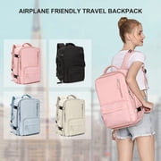 Backpack for Women Men, Carry On Backpack for Everydayon Airplane,Laptop Backpack with Shoe Compartment, Flight Approved Personal Item Bag Waterproof Luggage Backpack pink