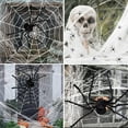 thumbnail image 4 of Goodwill Halloween Spider Web Decorations, 9.84FT Large Spider Web with 35.5" Giant Halloween Spider, Extra Stretch Cobwebs & Scary Hairy Spider for Halloween Outdoor Yard Party Decorations, 4 of 7