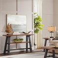 thumbnail image 2 of Alaterre Furniture Adam 48"L Solid Wood Console Table with Shelf - Natural, 2 of 5