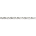 thumbnail image 2 of 925 Sterling Silver 4.5mm Figaro Chain Necklace Pendant Charm, 2 of 9