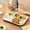 D, variant on Viflosae Plastic Divided Dinner Plate with Handles, 3 Compartment Reusable Serving Tray for Meal Prep