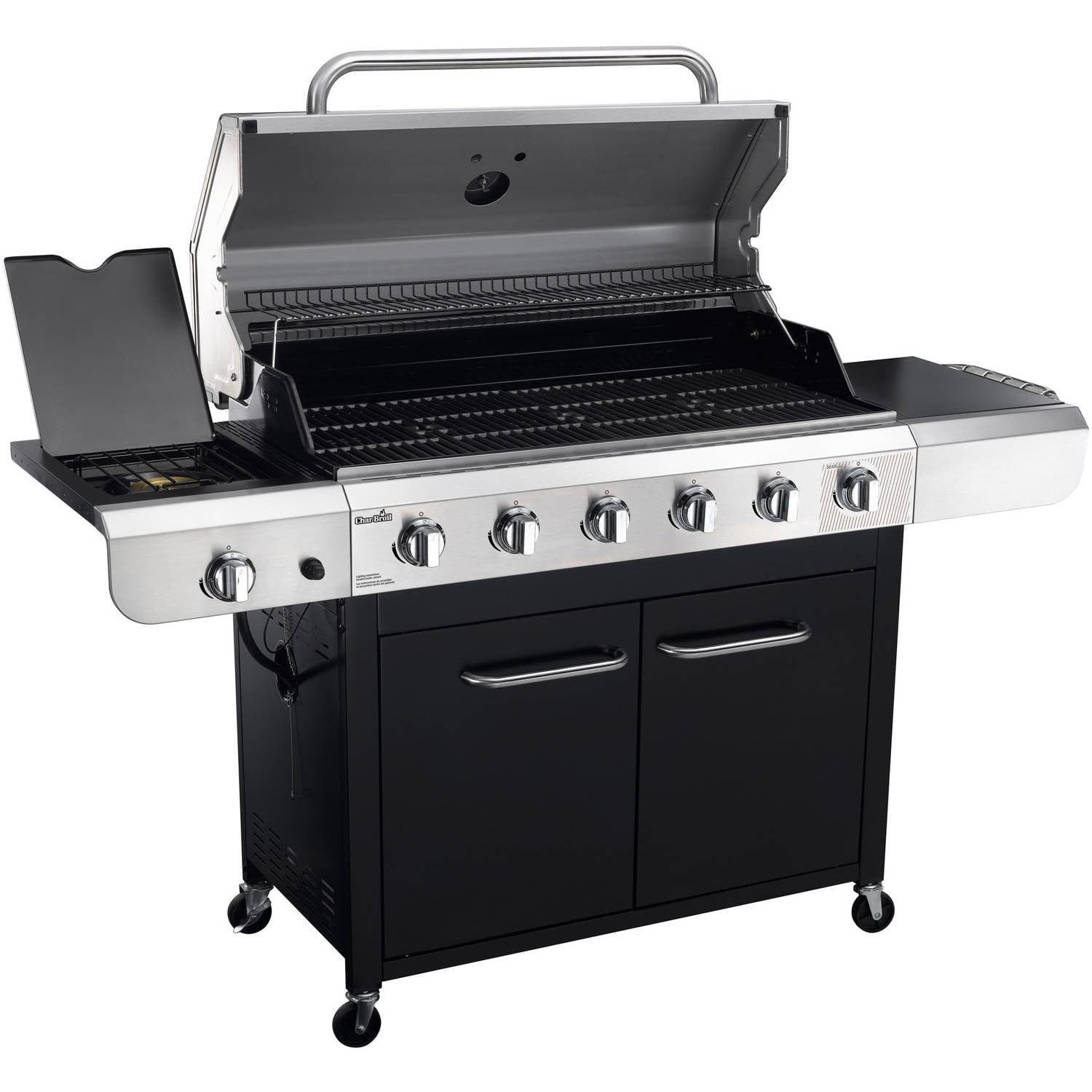 char broil outdoor grills charbroil convective 6burner grill stainless steelblack walmartcom char broil outdoor grills charbroil convective 6burner grill stainless steelblack walmartcom
