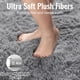 thumbnail image 5 of Alfombra redonda de felpa gris ultrasuave PAGISOFE de 183 cm, 5 of 7