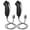 Black+Black, variant on LUXMO 2 Packs Wii Nunchuck Controller, Nunchuck Replacement Controllers Joystick Gamepad for Wii Wii U Console