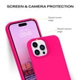 thumbnail image 3 of Funda de teléfono BENTOBEN para iPhone 14 Pro Max, silicona suave, rosa intenso, 3 of 9