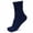 A01-Navy, variant on Ccpelsie Womens Comfort Socks Solid Color Cotton Breathable Soft Crew Socks Everyday(A01-Navy,One Size)