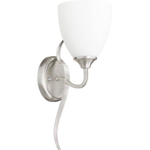 Quorum Lighting Jardin Satin Nickel Wall Sconce, 1 Light, Shade Included