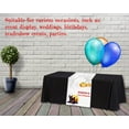 thumbnail image 5 of Custom Table Runner with Business Logo or Text, Personalized Table Cover Signs for Vendor Party Birthday Wedding Display Supplies, Tablecloth Runners Customize 19"x72", 5 of 7