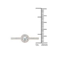 thumbnail image 4 of 1/2 Carat T.W. Diamond Single Halo 14kt Rose Gold Engagement Ring, 4 of 5