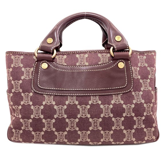 Pre-Owned Celine Boogie Bag Macadam Pattern Handbag Canvas Women's CELINE