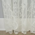 thumbnail image 3 of No. 918 Ariella 1-Piece Floral Lace Sheer Rod Pocket Curtain Panel, 58"x96", Ivory, 3 of 6