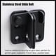 thumbnail image 4 of Sliding Door Lock Padlock Hasp Door Lock Latch Buckle Anti-theft Hook,stainless Steel Matte Black Fin IIB, 4 of 5