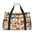 thumbnail image 1 of Easygdp construction road work landscape Bolsa de Gimnasio, Bolsa de Viaje Duffel, Bolsa de Fin de Semana con Compartimentos, Bolsa de Mano para Noche, 1 of 7