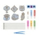 thumbnail image 1 of Kit de pintura de cristal DIY para artes y manualidades, kits de pintura de cristal DIY, cristal Festival de Primavera, 1 of 9