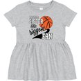 thumbnail image 3 of Inktastic Little Sister and Biggest Fan Basketball Player Girls Baby Dress, 3 of 5