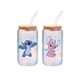 thumbnail image 1 of Vaso en tarro de cristal Silver Buffalo Disney Lilo and Stitch, 1 of 9